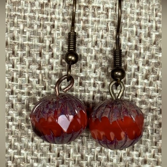Autumn/Fall Pumpkin Earrings - NWT - Picture 4 of 9